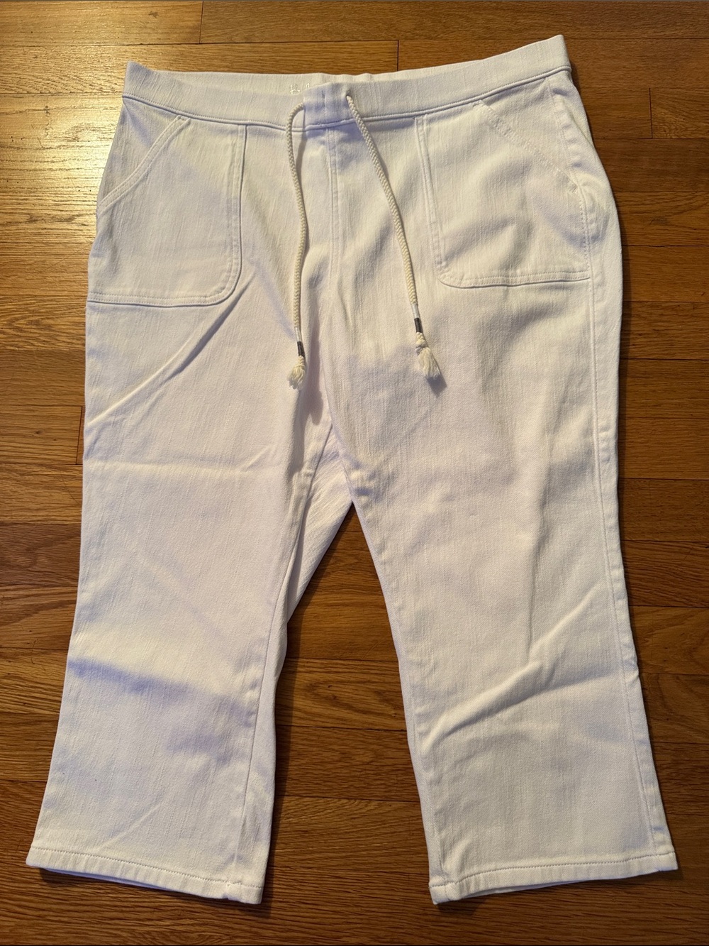 🐷🆕 Kim Gravel Petite Flexibelle Drawstring-Waisted Jeans QVC A304037